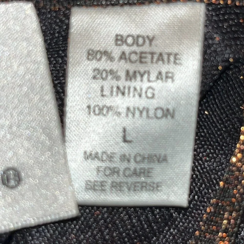 VINTAGE MARILY MONROE by WARNER'S COPPER METALLIC LONG SLIP DRESS SET  NWOT  M/L - Picture 15 of 16